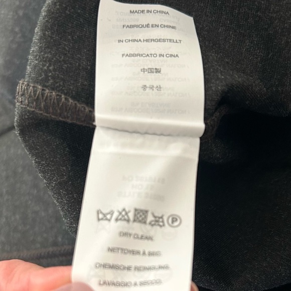 J. Crew Pixie Pants 10S Skinny Dark Gray Black Knit High Rise Zip Back Seam NWT - Picture 13 of 15